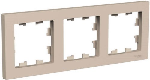 Рамка универсальная Systeme Electric AtlasDesign 3-м. песочный фото Рамка универсальная Systeme Electric AtlasDesign 3-м. песочный картинка